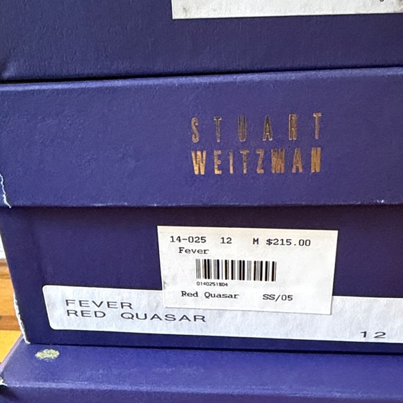 Stuart Weitzman Fever Red Quasar 12M Glossy Red Heels - Picture 8 of 8